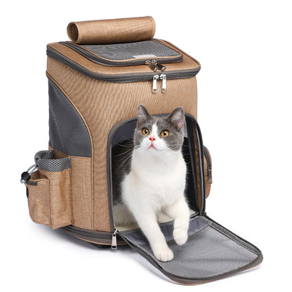 Space Capsule Pet Backpack - Stylish, Comfortable, and Versatile Travel Companion