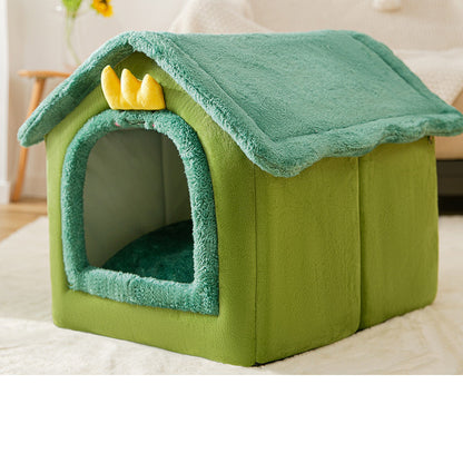 CozyHaven: Foldable Pet House - The Ultimate Retreat for Dogs and Cats