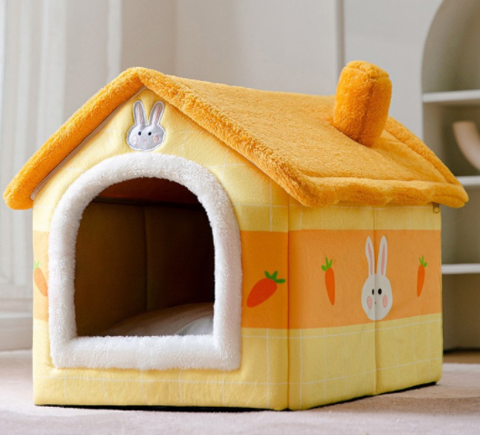 CozyHaven: Foldable Pet House - The Ultimate Retreat for Dogs and Cats