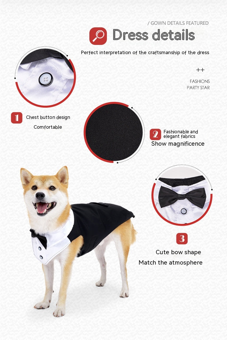 Dapper Pup Attire: Holiday Wedding Party Dog Clothes