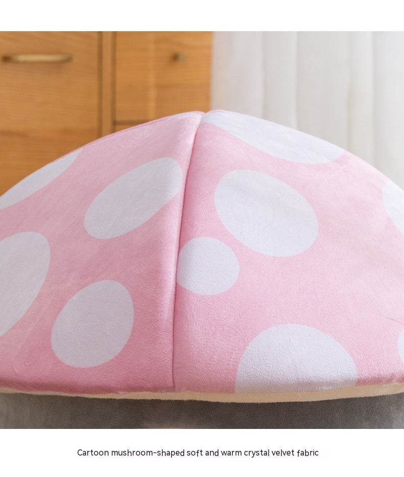 Magical Mushroom Haven: Removable & Washable Soft Pet Bed | PetAholic