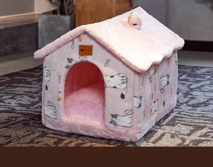 CozyHaven: Foldable Pet House - The Ultimate Retreat for Dogs and Cats