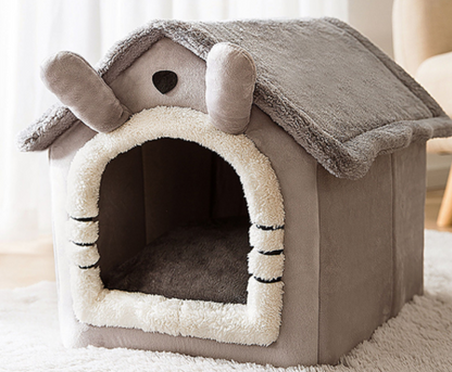 CozyHaven: Foldable Pet House - The Ultimate Retreat for Dogs and Cats