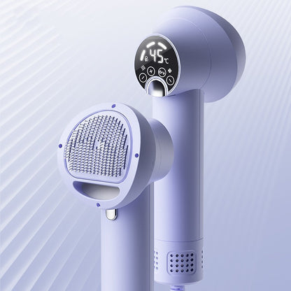 Smart Pet Hair Dryer and Grooming Comb - Silent and Efficient Care for Dogs, Cats, and More