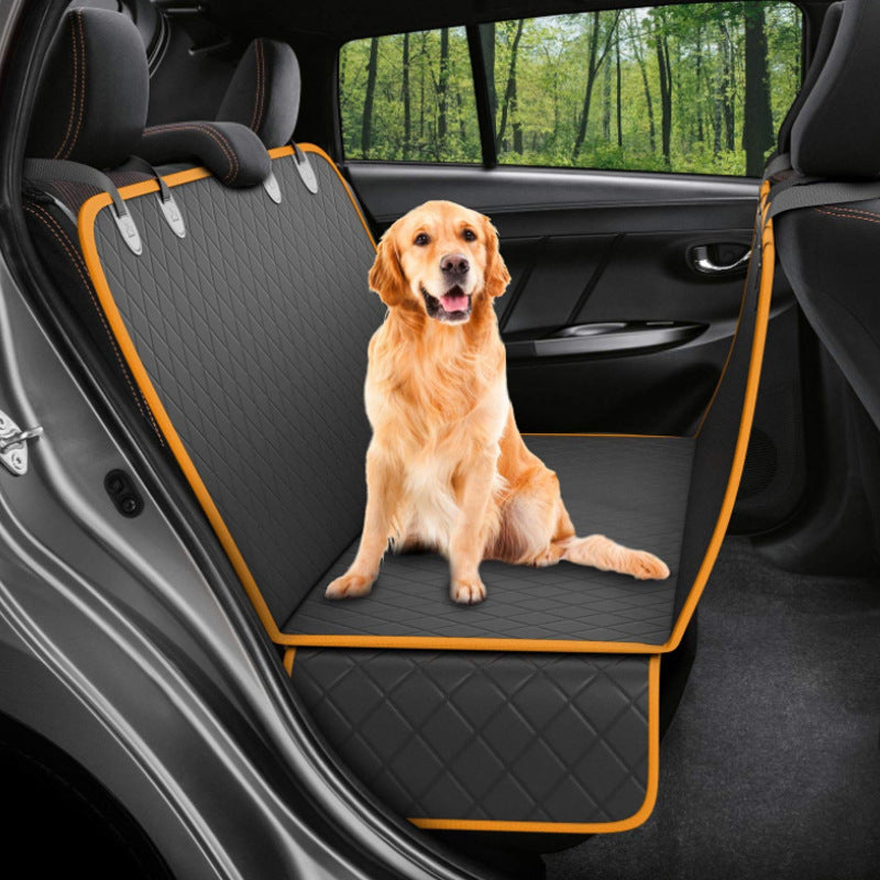 View Mesh Dog Car Seat Cover - Pet Carrier Hammock for Safe and Comfortable Travel