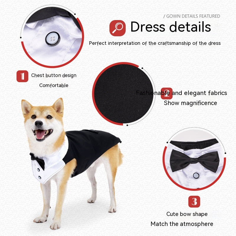 Dapper Pup Attire: Holiday Wedding Party Dog Clothes