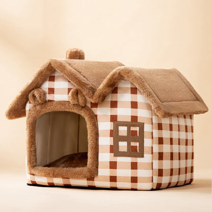 CozyHaven: Foldable Pet House - The Ultimate Retreat for Dogs and Cats