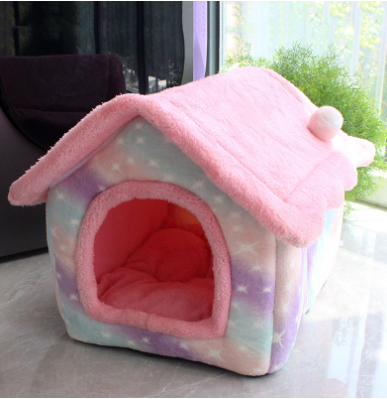 CozyHaven: Foldable Pet House - The Ultimate Retreat for Dogs and Cats