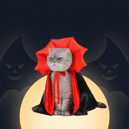 Regal Halloween Pet Costume: Vampire King Cape for Pets