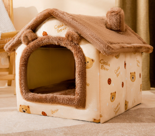 CozyHaven: Foldable Pet House - The Ultimate Retreat for Dogs and Cats