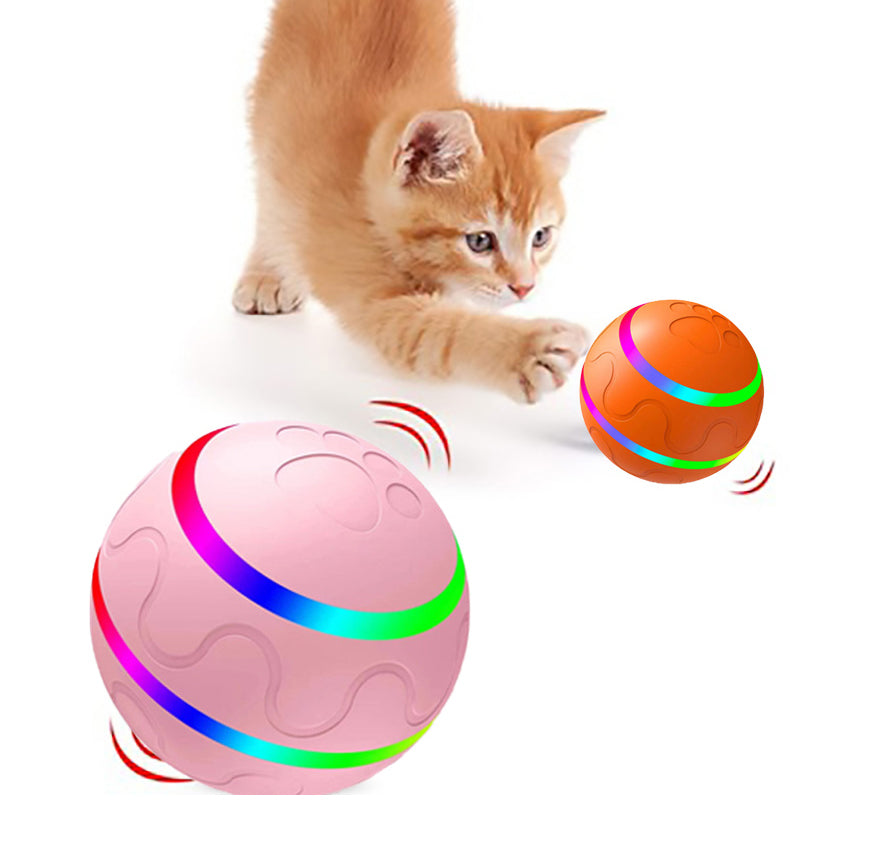 Interactive Pet Wicked Ball Toy - Entertain Your Cat with Intelligent Self-Rotating Fun