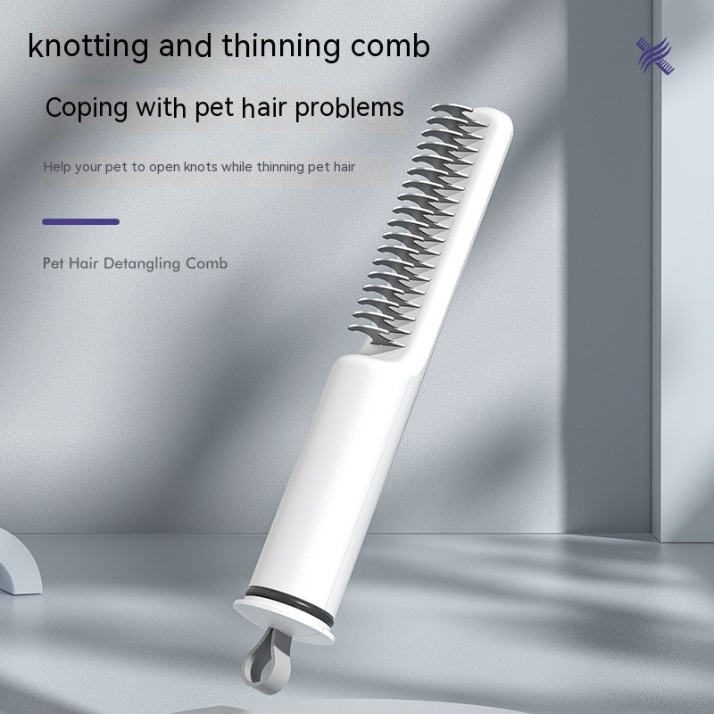 Triple Action Pet Hair Detangling Comb: Say Goodbye to Knots