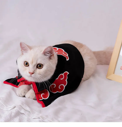 Anime Whisker Cat Costume - Exclusive Anime-Inspired Outfit for Feline Fashion at PetAholic