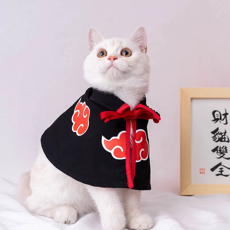 Anime Whisker Cat Costume - Exclusive Anime-Inspired Outfit for Feline Fashion at PetAholic