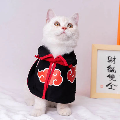 Anime Whisker Cat Costume - Exclusive Anime-Inspired Outfit for Feline Fashion at PetAholic