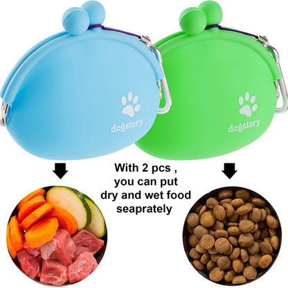 Convenient Silicone Pet Snack Bag: Keep Treats Handy