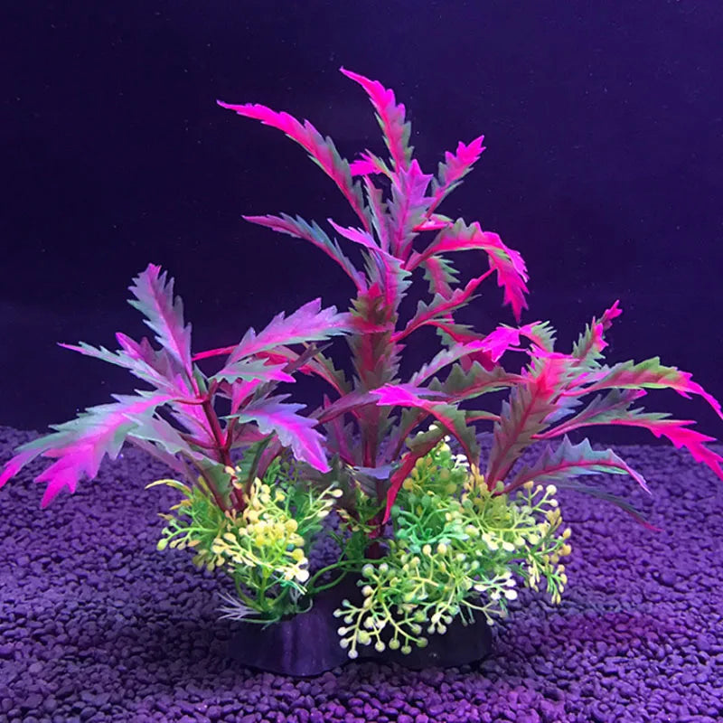 Diverse Artificial Aquarium Decor Plants - Enhance Your Fish Tank with Vibrant Aquatic Flora