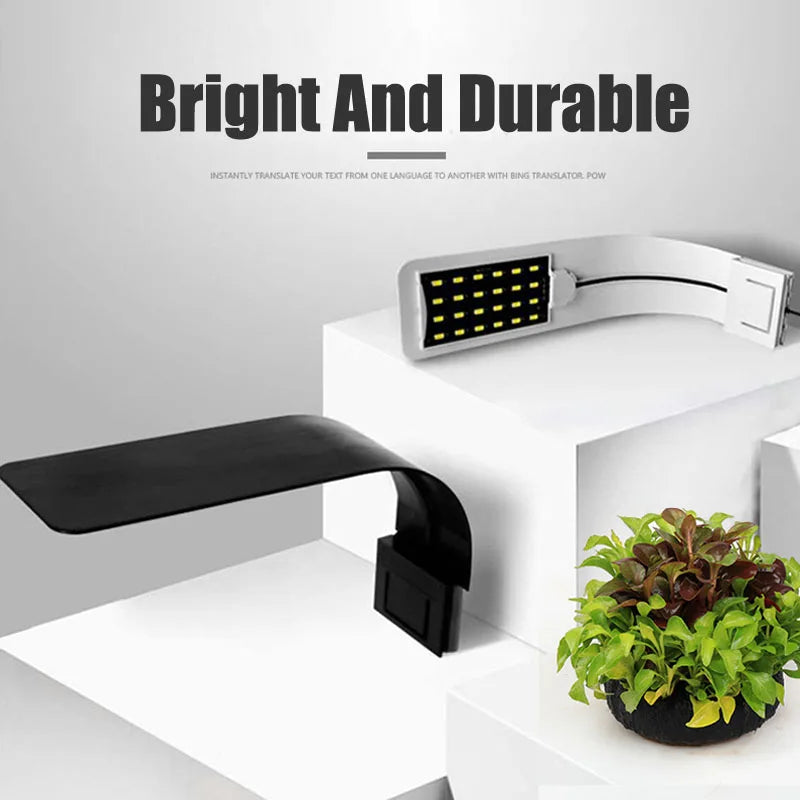 Super Slim LED Aquarium Light - Illuminate Your Underwater Garden with Vibrant Plant Growth