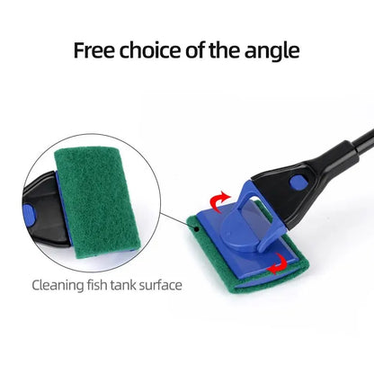 Aquarium Cleaning Tool Kit 5-in-1 - Keep Your Fish Tank Sparkling Clean