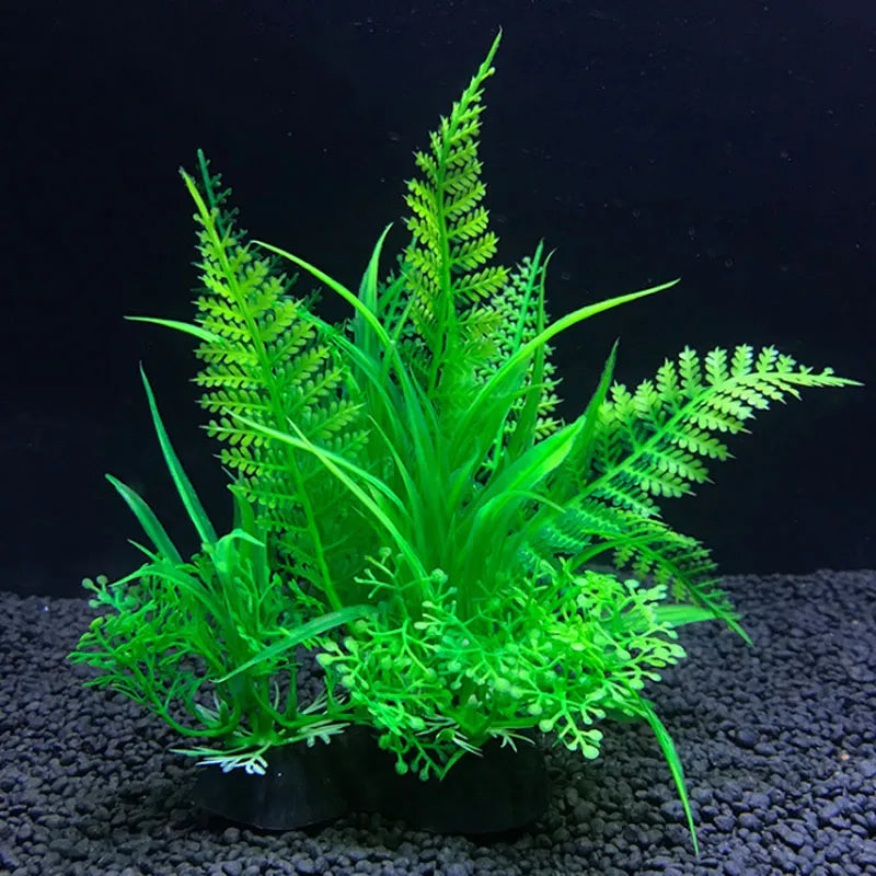 Diverse Artificial Aquarium Decor Plants - Enhance Your Fish Tank with Vibrant Aquatic Flora