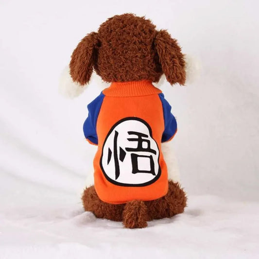 Saiyan-Inspired Fashion Pet Cat Costume: Cozy Hoodie Vest for Pet Heroes