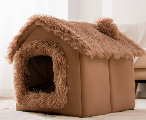 CozyHaven: Foldable Pet House - The Ultimate Retreat for Dogs and Cats