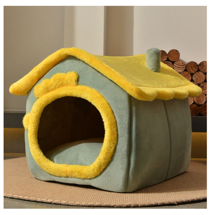 CozyHaven: Foldable Pet House - The Ultimate Retreat for Dogs and Cats