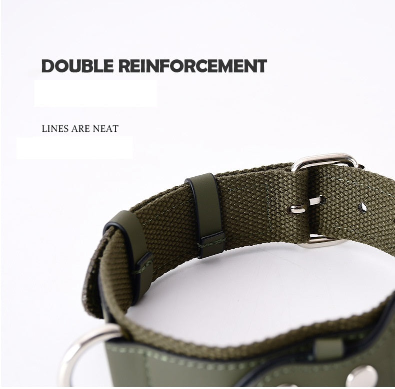 Airtag-Compatible Dog Collar Pet Leash for Medium and Large Dogs