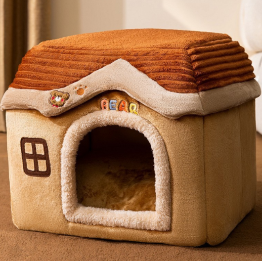 CozyHaven: Foldable Pet House - The Ultimate Retreat for Dogs and Cats