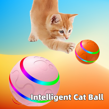 Interactive Pet Wicked Ball Toy - Entertain Your Cat with Intelligent Self-Rotating Fun