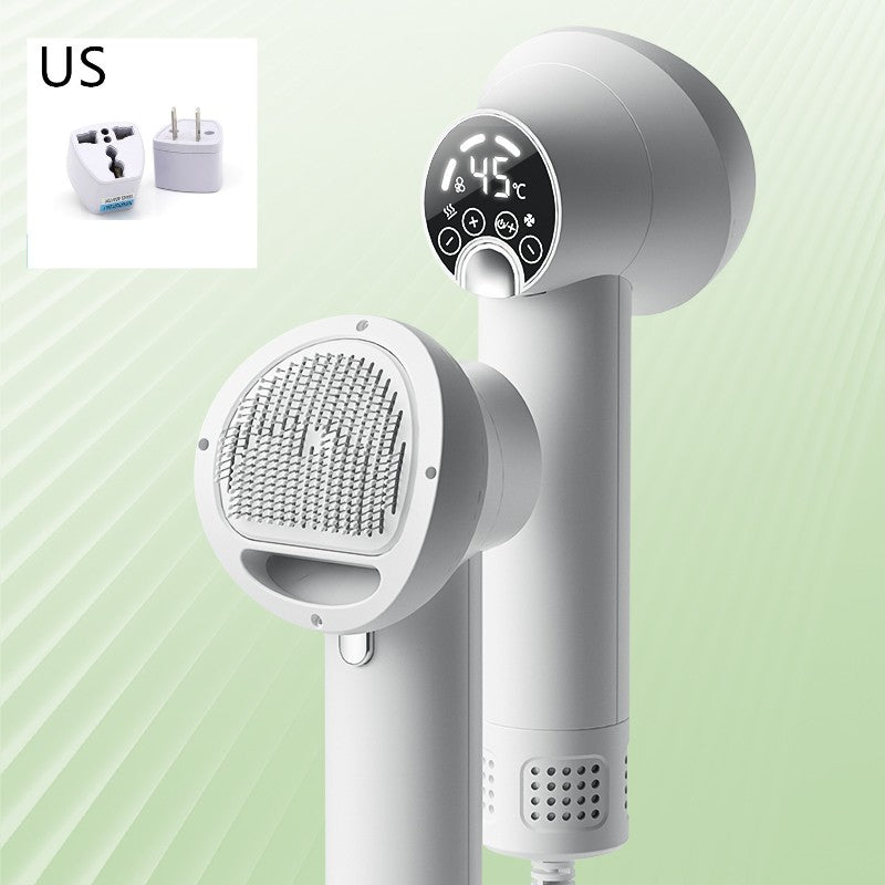 Smart Pet Hair Dryer and Grooming Comb - Silent and Efficient Care for Dogs, Cats, and More