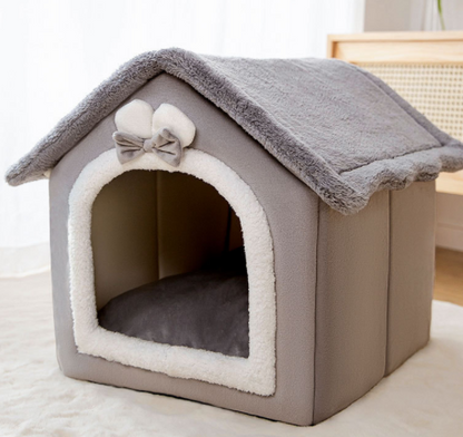 CozyHaven: Foldable Pet House - The Ultimate Retreat for Dogs and Cats